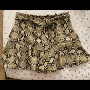 Skort Snake Print
